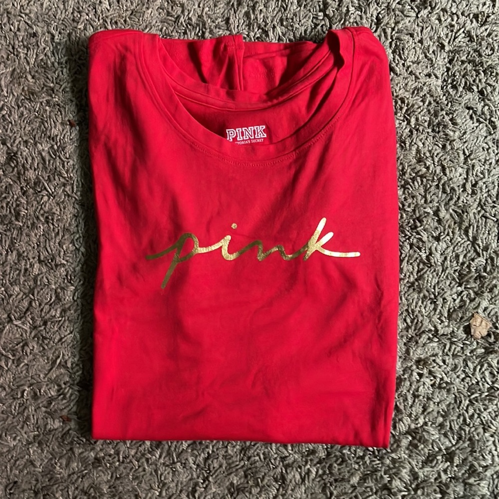 Vs Pink red pepper crew tee - Picture 3 of 7